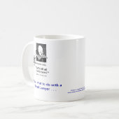 Tasse de café morte d'avocat de valeurs de Lawyer™ (Devant gauche)