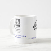 Tasse de café morte d'avocat d'immobiliers de (Devant gauche)