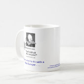 Tasse de café morte d'avocat plaidant de Lawyer™ (Devant gauche)