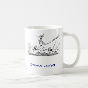 Tasse de café morte d'avocat spécialisé en divo