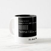 tasse de café morte de geek de cinglement (Devant gauche)