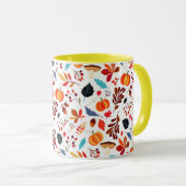 Tasse de café motif automne (Devant droit)