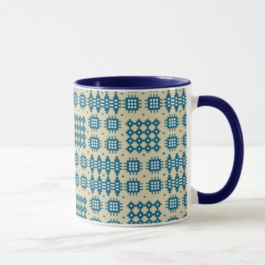 Tasse de café : Motif de tapisserie de Gallois, (Droite)