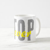 Tasse de café motivationnelle avec un design simpl (Devant droit)