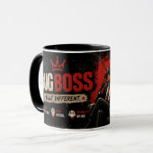 Tasse de café motivationnelle Construite Différemm (Devant gauche)
