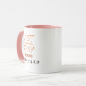 Tasse de café motivationnelle : Continuez d'avance (Devant gauche)