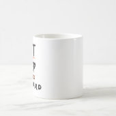 Tasse de café motivationnelle Continuez simplement (Centre)