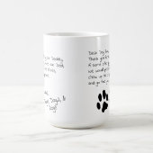 Tasse de café multiple de noms d'animal domestique (Centre)