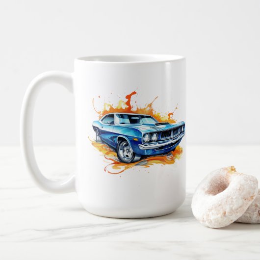 Tasse de café Muscle Car (Avec donut)