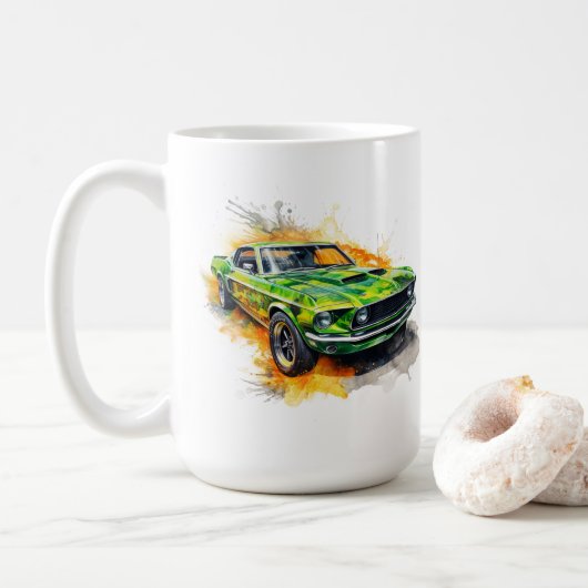 Tasse de café Muscle Car (Avec donut)
