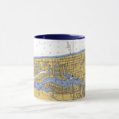 Tasse de café nautique de diagramme de port de (Centre)