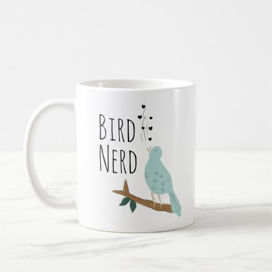 Tasse de café nerd d'oiseau (Gauche)