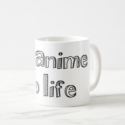 tasse de café no anime no life (Devant droit)