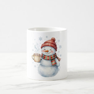 Tasse de café Noël bonhomme de neige Cocoa Confort