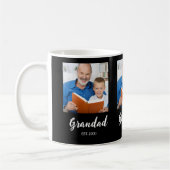 Tasse de café noir avec 3 photos de Papi Fondé (Gauche)