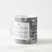 Tasse de café noir de 2018 débuts du calendrier (Devant gauche)