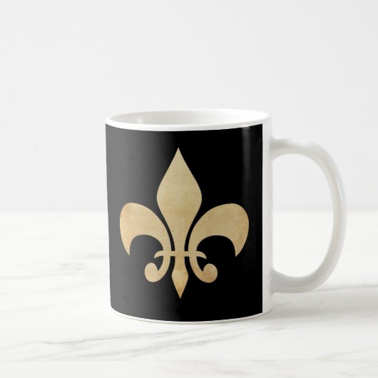 Tasse de café noir de Fleur de Lis (Droite)