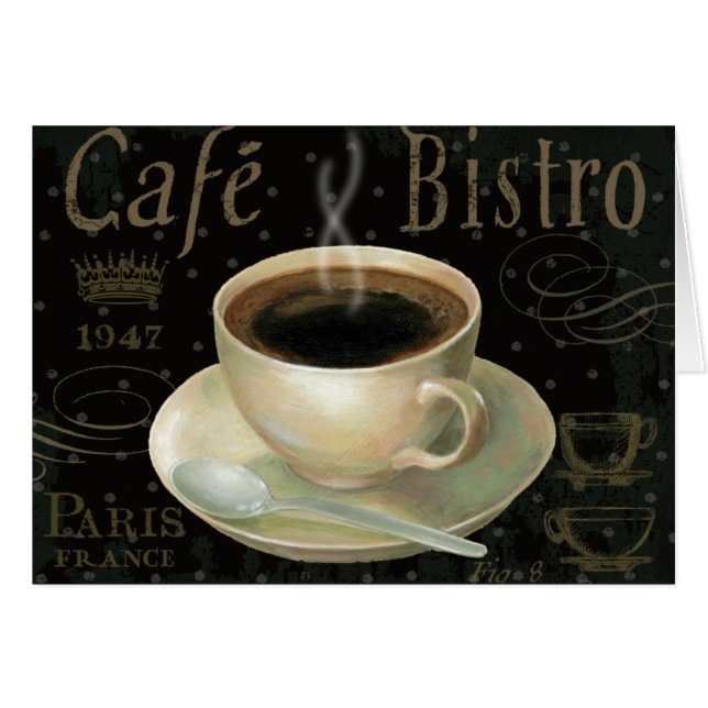 Tasse de café noire (Devant horizontal)