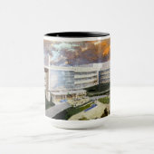 Tasse de café noire de jante de SJFoundation (Centre)