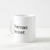 tasse de café : nom des textes avec la fenêtre (Devant gauche)