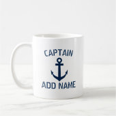 Tasse de café nommée d'ancre de marine de (Gauche)