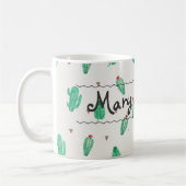 Tasse de café nommée faite sur commande de cactus (Gauche)