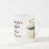 Tasse de café nommée personnalisée (Devant droit)