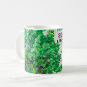 Tasse de café Nouvel An 2026 avec design de forêt (Devant gauche)