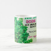 Tasse de café Nouvel An 2026 avec design de forêt (Centre)