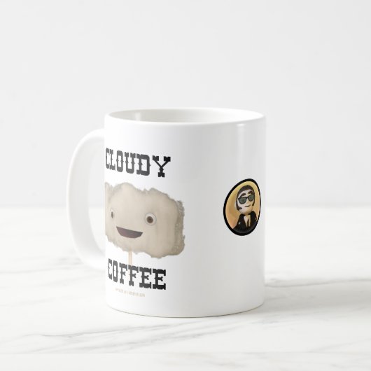 Tasse de café nuageuse (Devant gauche)