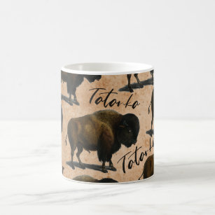 Tasse de café occidentale de bison de Buffalo de