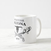 Tasse de café occidentale sauvage de l'Arizona de (Devant droit)