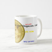 Tasse de café officielle de Dogecoin tels (Devant droit)