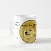 Tasse de café officielle de Dogecoin tels (Devant gauche)
