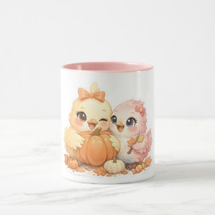 Tasse de café oiseau Halloween mignonne et effraya