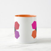 Tasse de café orange de bloc de fleur de PPE (Centre)