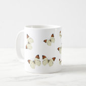 Tasse de café orange de papillons de bout (Devant gauche)