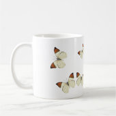 Tasse de café orange de papillons de bout (Gauche)