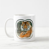 Tasse de café orange de tigre (Gauche)