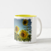 Tasse de café organique de tournesol de jardin (Devant droit)