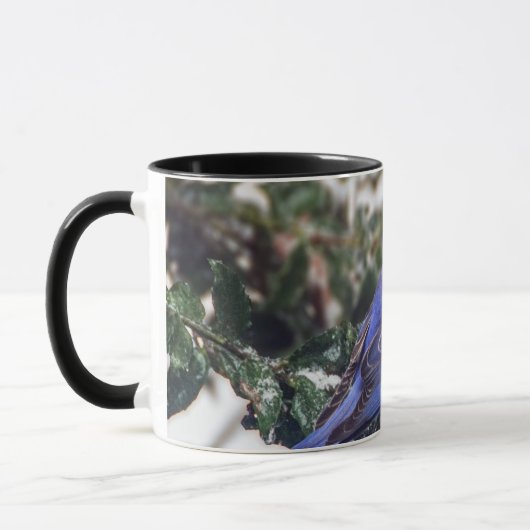 Tasse de café orientale d'oiseau bleu (Gauche)