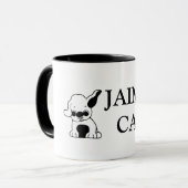 Tasse de café orientée de chiot personnalisable (Devant gauche)