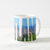 Tasse de café panoramique d'horizon de Portland (Devant droit)