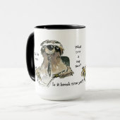 Tasse de café paresseuse de paresse de bureau de (Devant gauche)