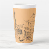Tasse de café Paris Latte (Devant)