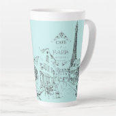 Tasse de Café Paris Latte (Angle droit)