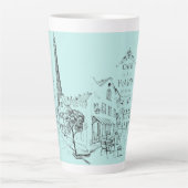 Tasse de Café Paris Latte (Devant)