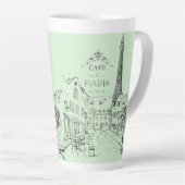 Tasse de Café Paris Latte (Angle droit)