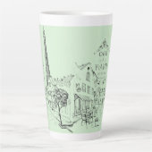 Tasse de Café Paris Latte (Devant)