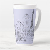 Tasse de Café Paris Latte (Angle droit)
